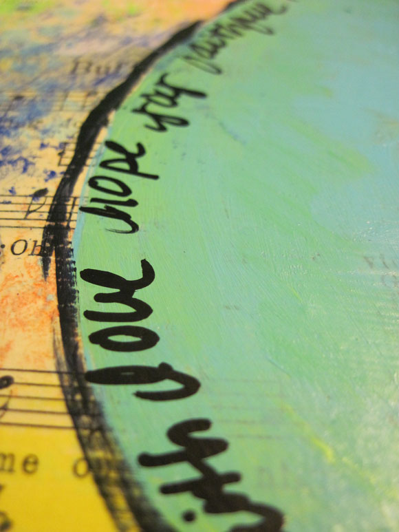 Mixed Media: Faith Love Hope Joy