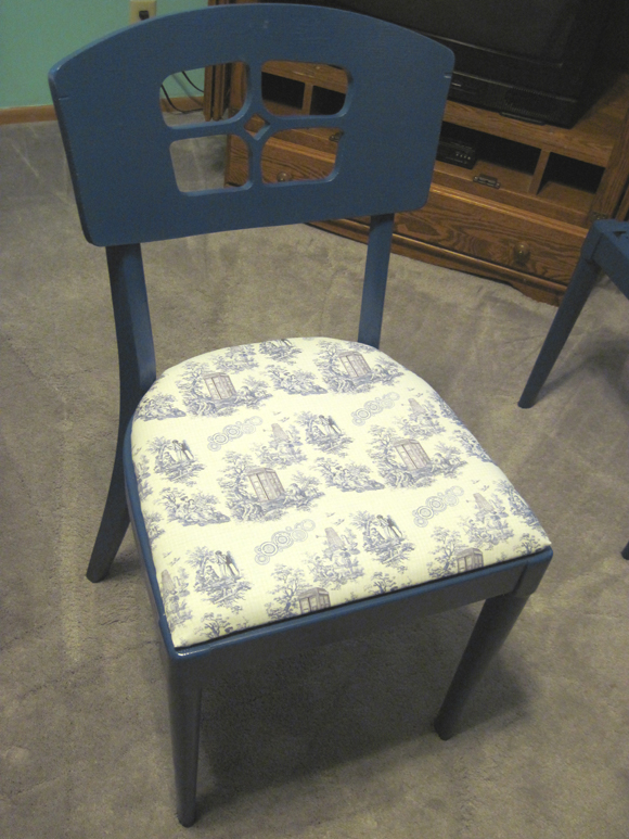 Dr. Who Toile Chair Makeover