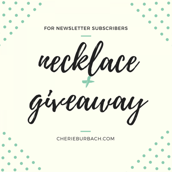 Necklace Giveaway