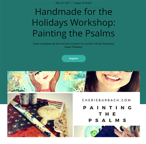 Painting the Psalms at Copper and Pearls