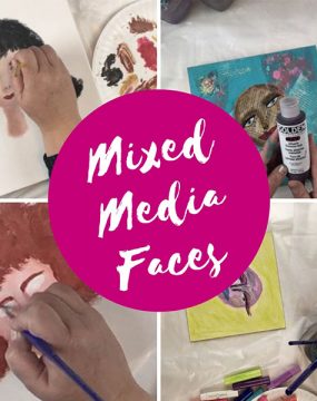 Mixed Media Faces
