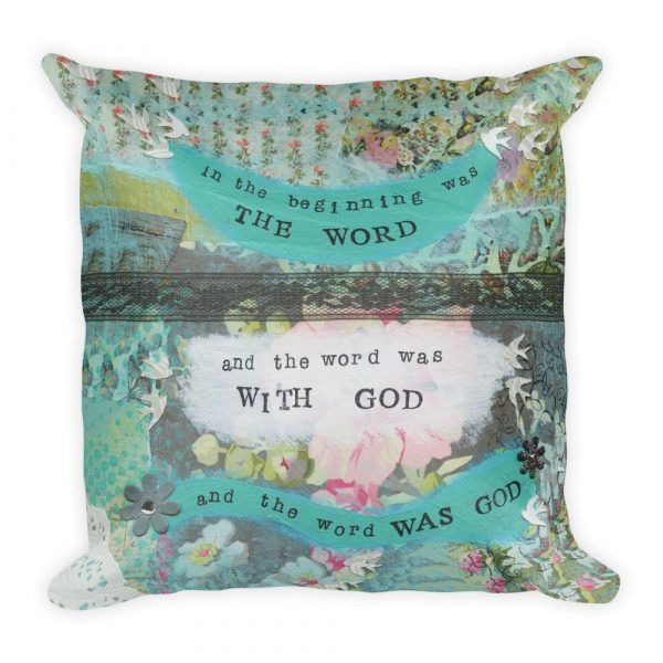 In the Beginning Was the Word Pillow - Image 2