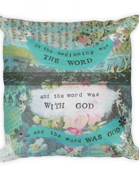 In the Beginning Was the Word Pillow