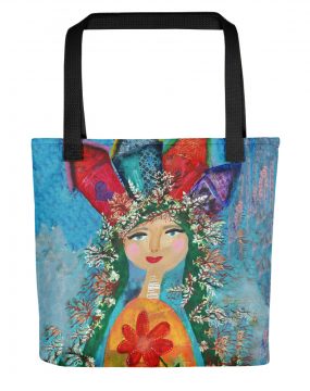 Her Home Was Peace and Kindness Tote Bag