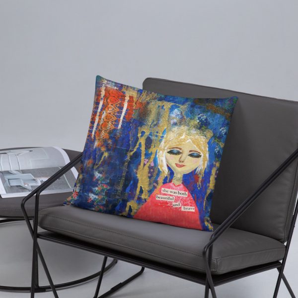 Beautiful and Brave Pillow - Image 2