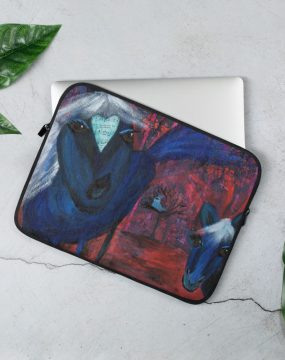 Blue Horses Laptop Sleeve