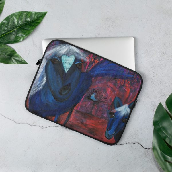 Blue Horses Laptop Sleeve
