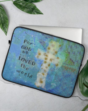 For God So Loved the World Laptop Sleeve