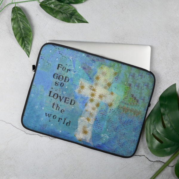 For God So Loved the World Laptop Sleeve
