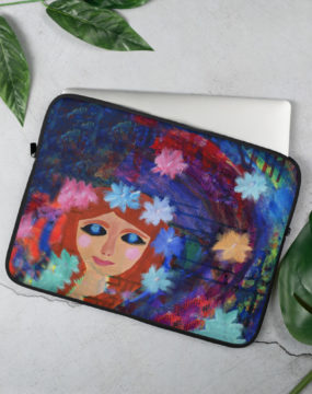 Dreaming Her Painting Laptop Sleeve