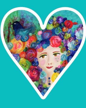 Bohemian Girl Sticker