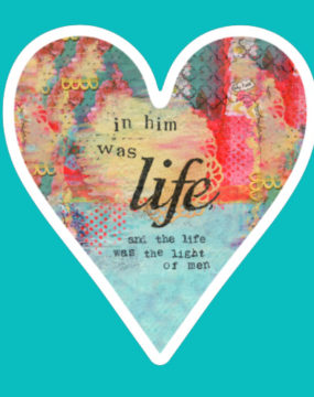 In Him Was Life Sticker