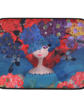 An Angel Among the Flowers Laptop Sleeve