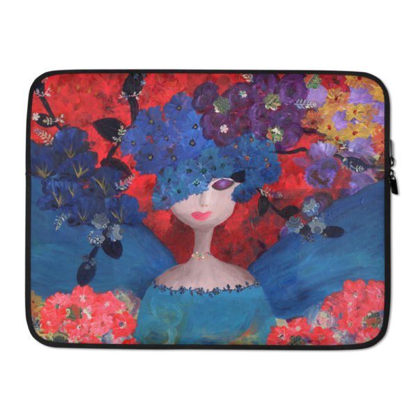 An Angel Among the Flowers Laptop Sleeve