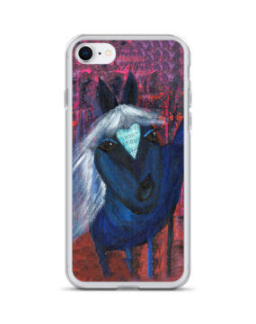 Blue Horse iPhone Case