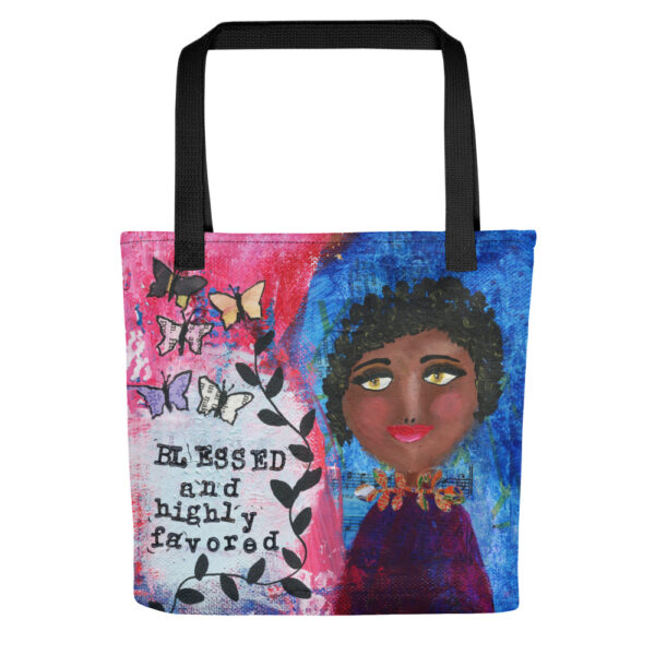 Blessed and Highly Favored Tote Bag