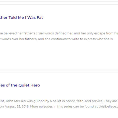 This I Believe Podcast Popularity