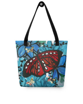 Red Butterfly Tote