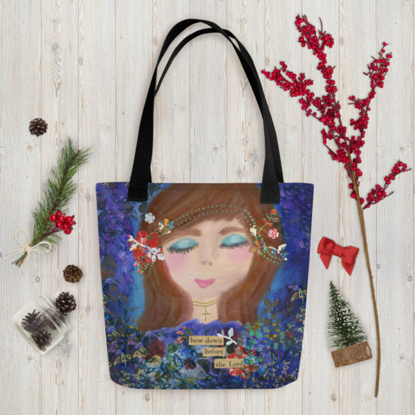 Bow Down Before the Lord Tote Bag - Image 2