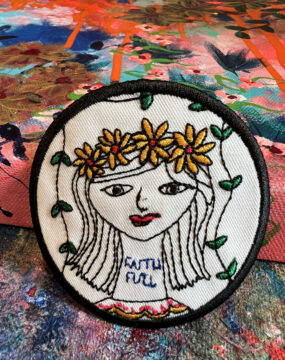 Faithful Girl Embroidered Patch