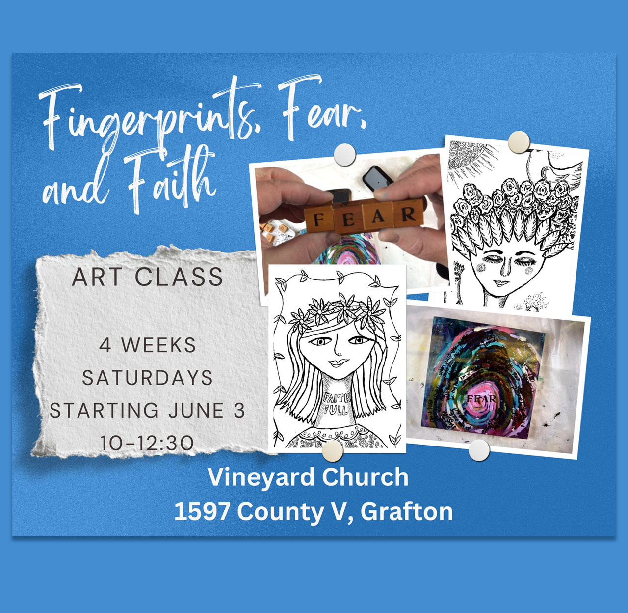 Fingerprints, Fear, and Faith Class Art Class