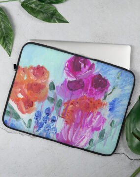 Abstract Florals Laptop Sleeve