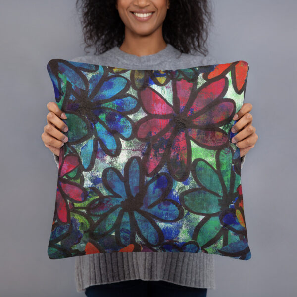 Messy Flowers Pillow - Image 2
