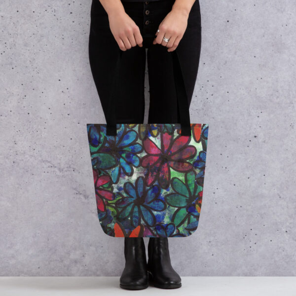 Messy Flowers Tote Bag
