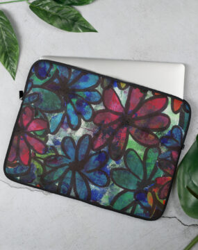 Messy Flowers Laptop Sleeve