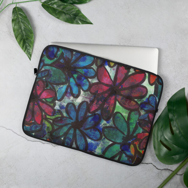 Messy Flowers Laptop Sleeve