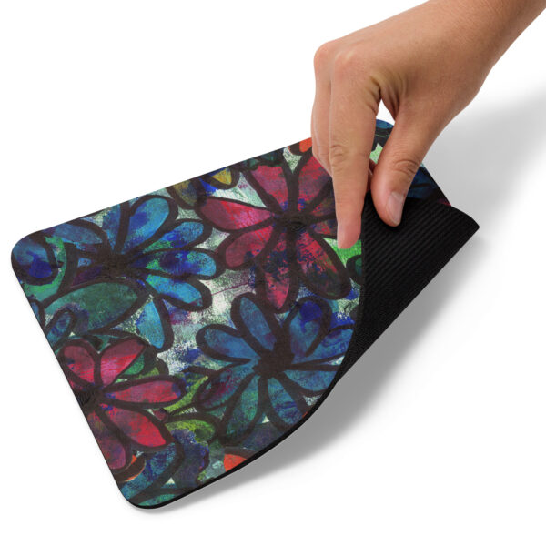 Messy Flowers Mouse Pad