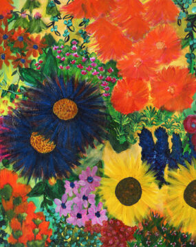 Happy Flowers (Original Art)
