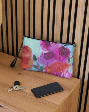 Abstract Florals Crossbody Bag