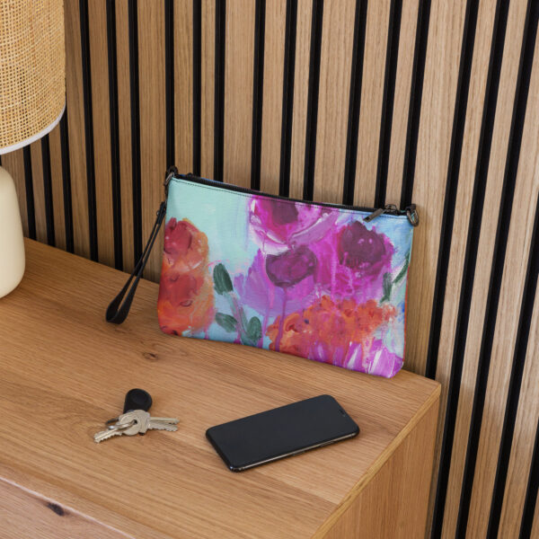 Abstract Florals Crossbody Bag