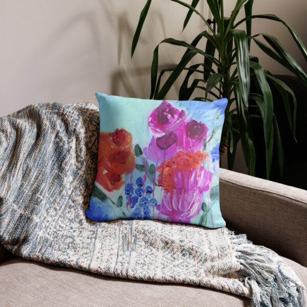 Abstract Florals Pillow - Image 2