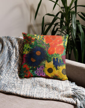 Happy Flowers Pillow