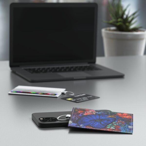 We Are All Welcome Here Leather Card Holder - Image 5