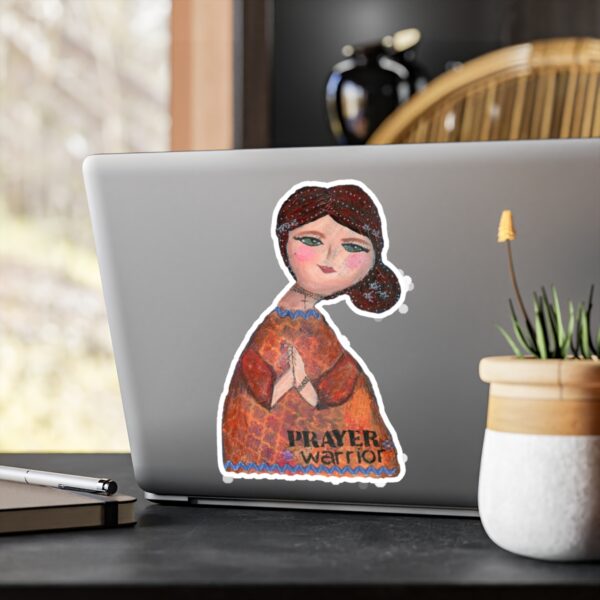 Prayer Warrior Kiss-Cut Vinyl Decals - Image 4