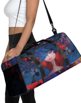 An Angel in the Garden Duffle Bag