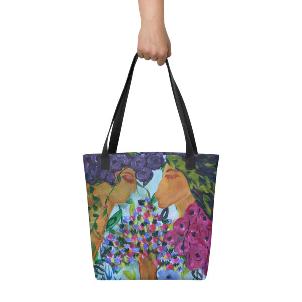 Two Angels in the Garden Tote Bag