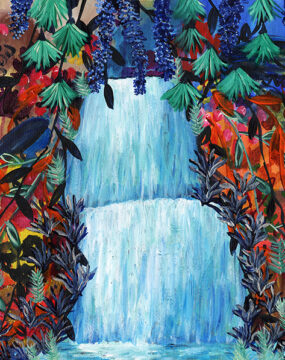 Waterfall in Paradise (Original Painting)