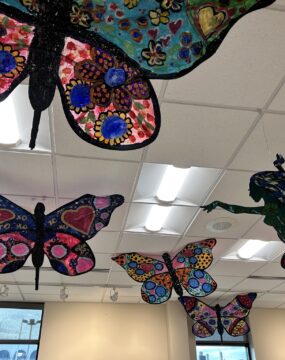 Butterflies (3D Hanging Painting) - Set of 6